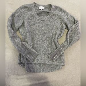 Phillip Lim wool/ alpaca blend embellished sleeve sweater
